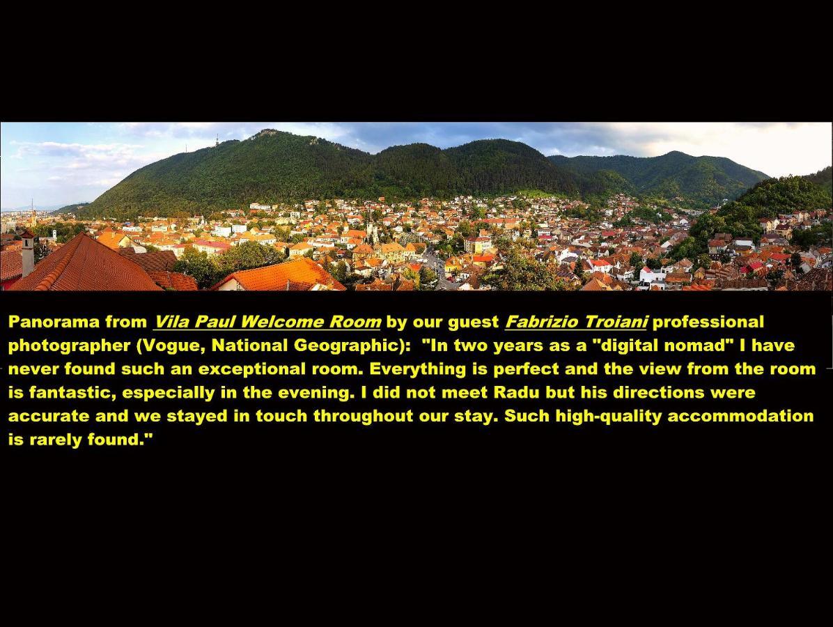 Vila Paul Best Paronamic View Over Medieval Historical Centre Brasov Exterior photo